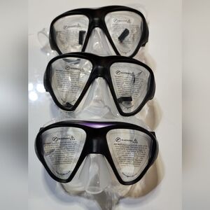 Set Of 3 Professional  Swim Mask